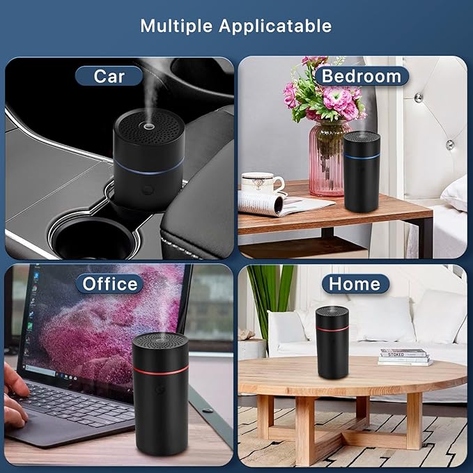 Car Fragrance diffusers, Air fresheners,USB-Powered Mini Ultrasonic Mist Humidifier Oil Diffuser for Vehicle - Bloomnest