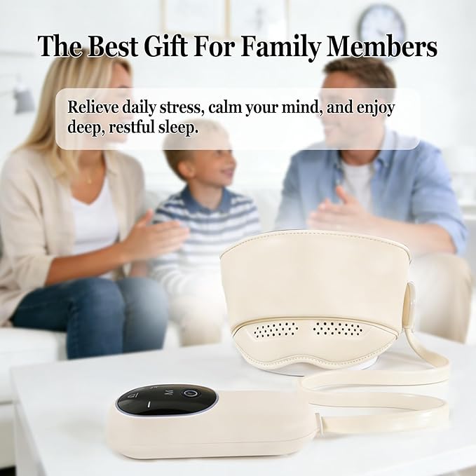 Head Massager with Heat,Head Massager for Headaches,Electric Rechargeable Head and Eye Massage Tool,6 Airbag Massage Zones,3 Heat Levels,4 Massage Modes Bloomnest
