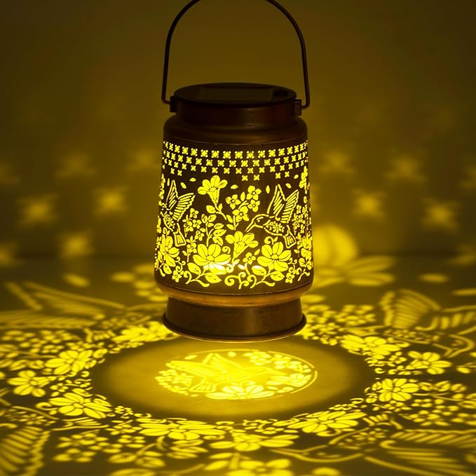 Solar Powered Hummingbird Lantern Lights for Outdoor Garden, Hummingbird Gifts, Mother Gifts, Grandma Gifts, Garden Gifts, Christmas Gifts, Gifts for Women - Bloomnest