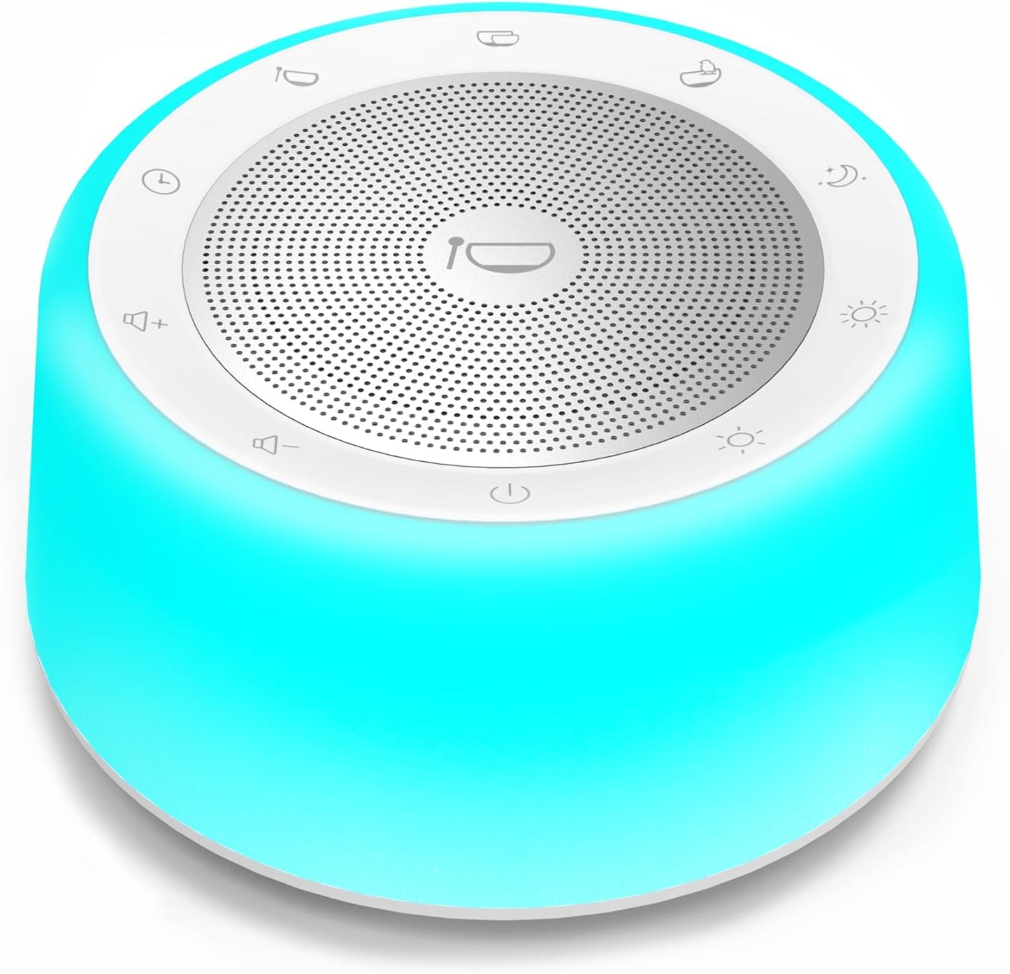 Kipcush Tibetan Singing Bowls Sound Machine - 11 Different Sized Sound Bowls with Night Light for Yoga, Meditation, Mindfulness, Healing, Chakra Healing and Stress Relief, Timer, Plug in