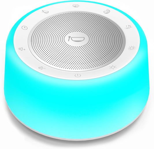 Kipcush Tibetan Singing Bowls Sound Machine - 11 Different Sized Sound Bowls with Night Light for Yoga, Meditation, Mindfulness, Healing, Chakra Healing and Stress Relief, Timer, Plug in