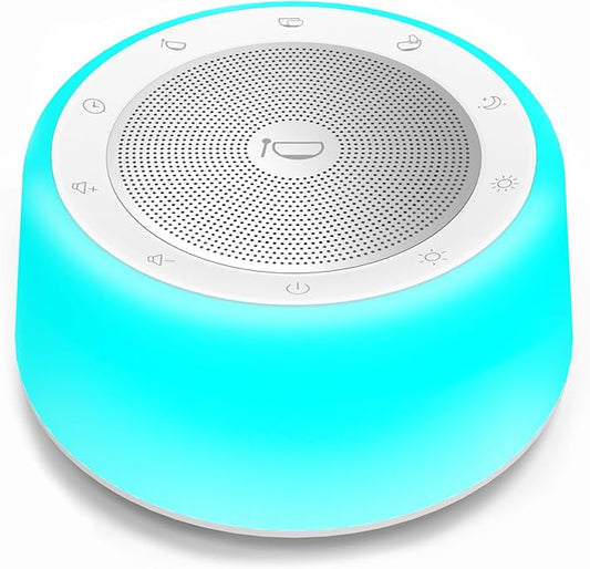Kipcush Tibetan Singing Bowls Sound Machine - 11 Different Sized Sound Bowls with Night Light for Yoga, Meditation, Mindfulness, Healing, Chakra Healing and Stress Relief, Timer, Plug in - Bloomnest