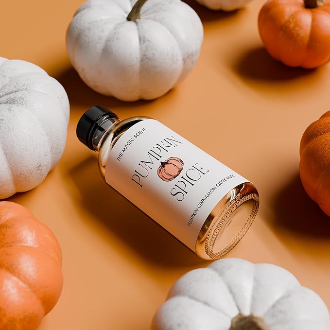 The Magic Scent Pumpkin Spice Aroma Oil - Diffuser Oil Scent - Cold-Air & Ultrasonic Diffuser - Pumpkin Essential Aromatherapy - 8.5 fl oz, 250 mL - Bloomnest