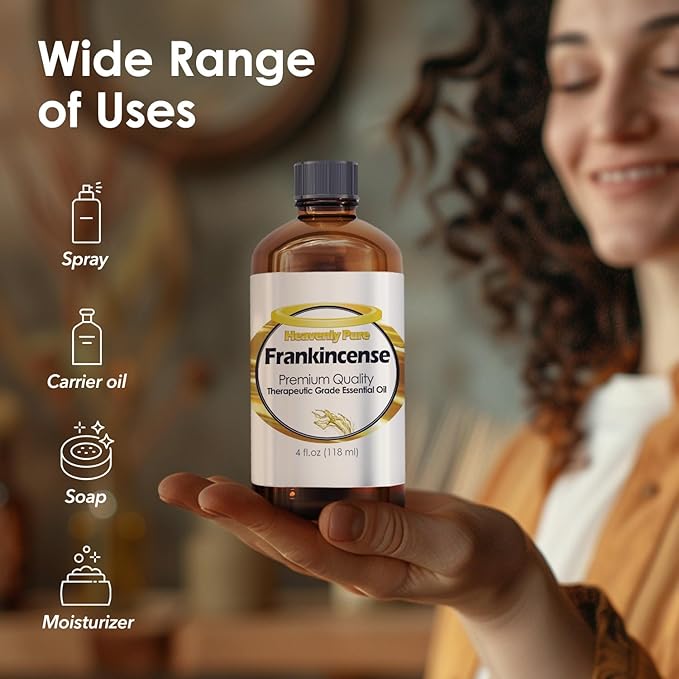 Frankincense Essential Oil - Pure & Natural Frankincense Aroma Therapeutic Grade Essential Oil (Huge 4 OZ - Bulk Size) - Bloomnest