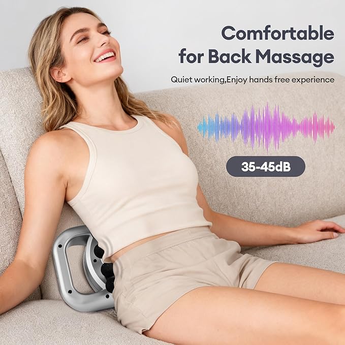 30 Head Massage Gun Set, Massage Gun Deep Tissue Portable with 9 Levels and 9 Modes, Massager for Legs, Waist, Neck, Back, Buttocks Muscles, Gifts for Women, Men, Mom, and Dad - Bloomnest