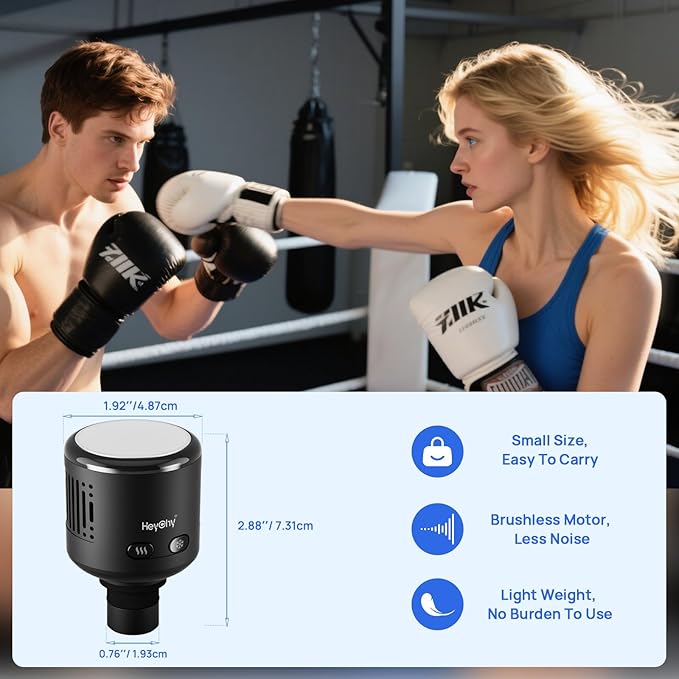 Massage Gun Head with Heat and Cold,Relief Muscle Pain Massage Gun Accessories,Deep Tissue Sports and Fitness Massager Heads,Rechargeable Massager Head,2025 Gifts for Man&Women - Bloomnest