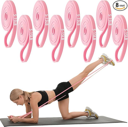 8 Pcs Resistance Bands Pull up Bands Pull up Assistance Bands Exercise Workout Bands for Working Out Muscle Training Physical Therapy Muscle Training Men and Women - Bloomnest