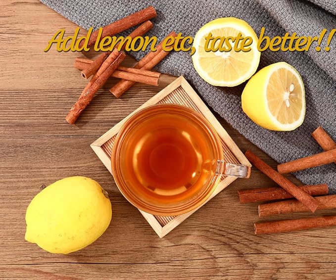 Premium 50 Pure Ceylon Cinnamon Tea Bags, Made with 100% Ceylon Cinnamon Sticks, No Additives & Caffeine Free. - Bloomnest