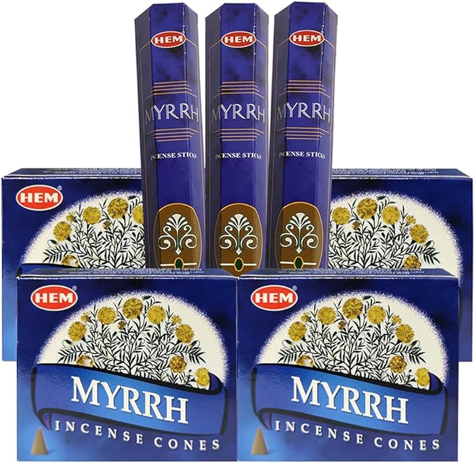 TRUMIRI Incense Variety Pack - 7 Sets of 102 Pieces (Incense Sticks & Cones, Bamboo Holder & Burner) TRUMIRI