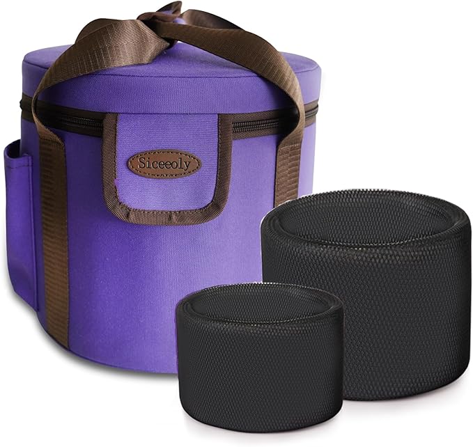 Set of 3 Singing Bowls 8-12 inch 8"B 10"F 12"C Frosted Chakra Quartz White Crystal Sound Healing Crystal with 1 Travel Carry Case Bag 1 Mallet Suede 1 Striker 3 O-rings - Bloomnest