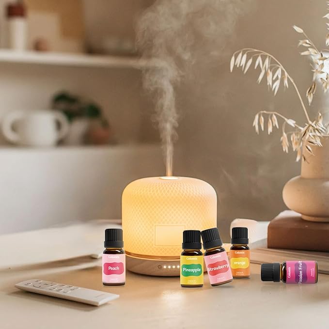 Fruity Fragrance Oil Set, 10x10ml, Colomix Essential Oils for Diffusers for Home, Fruit Diffuser Oil Scents, Fragrance Oil for Candle Soap Making, Orange, Apple, Strawberry & More - Bloomnest