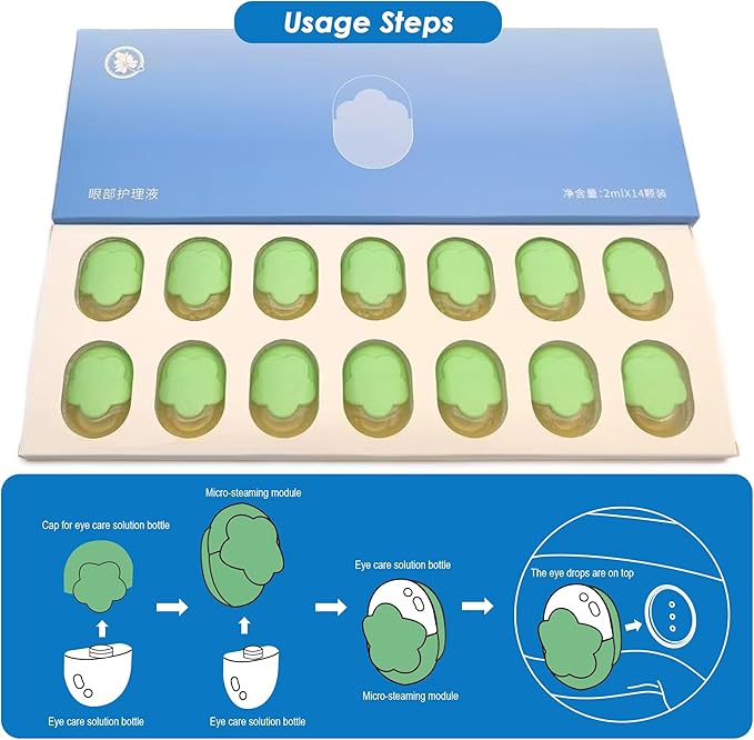 Smart Mugwort Steam Eye Massager with Heat and Cooling, Herbal Relief for Eye Fatigue, Migraines, Dry Eyes, Dark Circles, Rechargeable Heated Eye Mask, Sleep Mask Improve Sleeping Quality