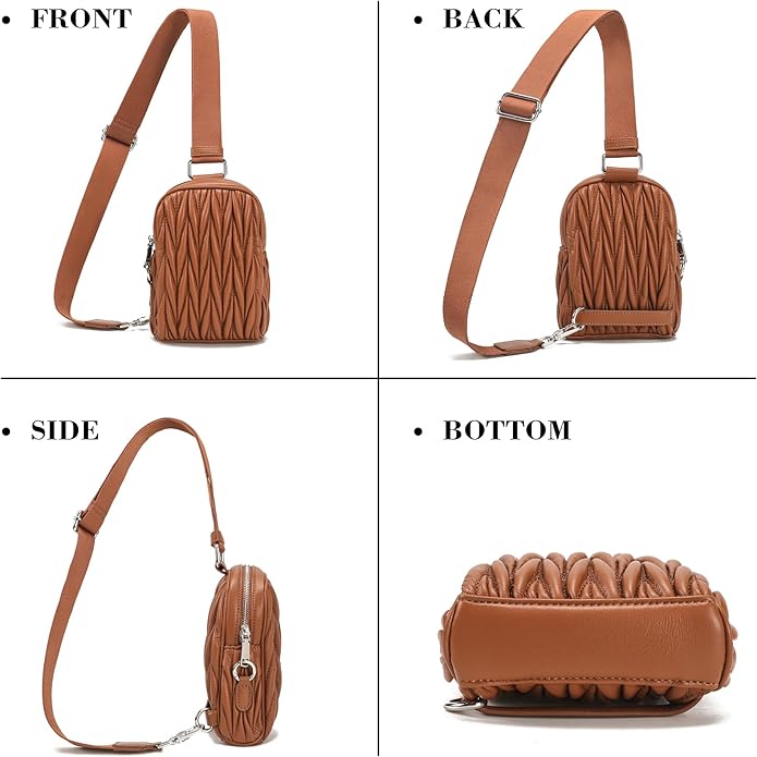 INICAT Small Sling Bag for Women Everyday & Travel Crossbody Bags Lightweight Cross Body Purses Vegan Leather - Bloomnest