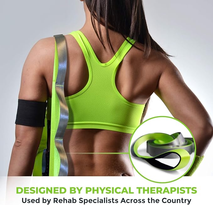 Gradient Fitness Stretching Strap for Physical Therapy, 12 Multi-Loop Stretch Strap 1.5" W x 8' L, Neoprene Handles, Physical Therapy Equipment, Yoga Straps for Stretching, Leg Stretcher. - Bloomnest