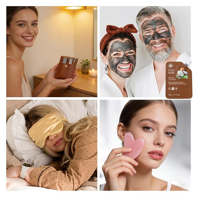 25 Pcs Valentines Day Gifts for Women, Bath & Body Gift Set, Skin Care Kit, Coconut Vanilla Spa Gift Basket, Self Care Set, Cosmetic Bag, Christmas, Birthday, Mother, Anniversary - Bloomnest