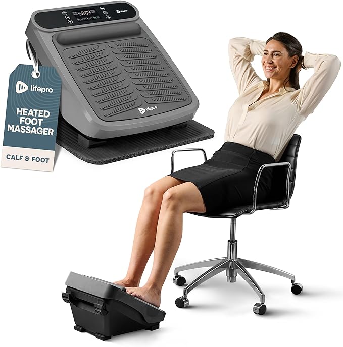 LifePro Foot Massager for Neuropathy - Relaxing Calf and Foot Therapy with Heat Option for Maximum Soothing Relief - Massager for Blood Circulation and Revitalization - Bloomnest