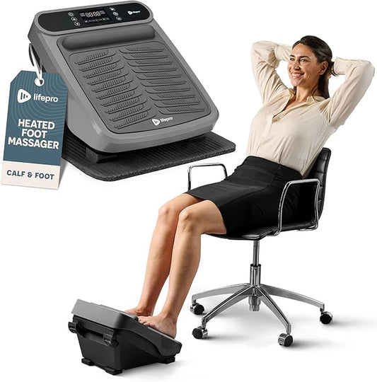LifePro Foot Massager for Neuropathy - Relaxing Calf and Foot Therapy with Heat Option for Maximum Soothing Relief - Massager for Blood Circulation and Revitalization - Bloomnest