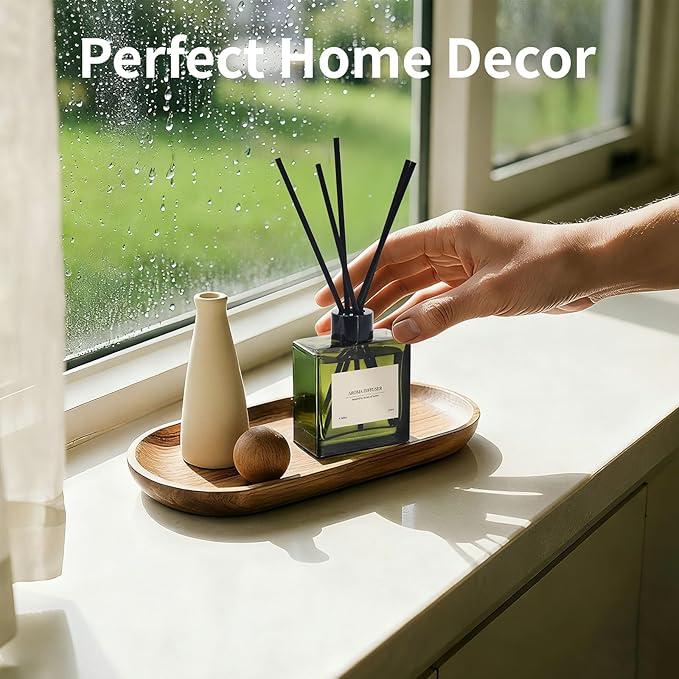 Reed Diffuser, 4 oz Citrus Grove Scent Diffuser with 10 Sticks, 90 Days Long Lasting Reed diffusers for Home, Elegant Fragrance for Bathroom Bedroom Office Decor, Air Fresh - Bloomnest