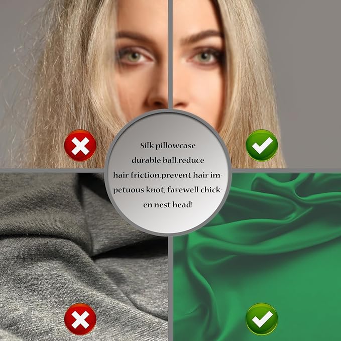 Silk Pillow Cases 2 Pack,Soft Breathable and Sliky Standard Size Pillow Cases Set of 2,Natural Mulberry Silk Pillowcase Set of 2 for Hair and Skin with Hidden Zipper (Olive Green,20"X 26",2pcs) - Bloomnest