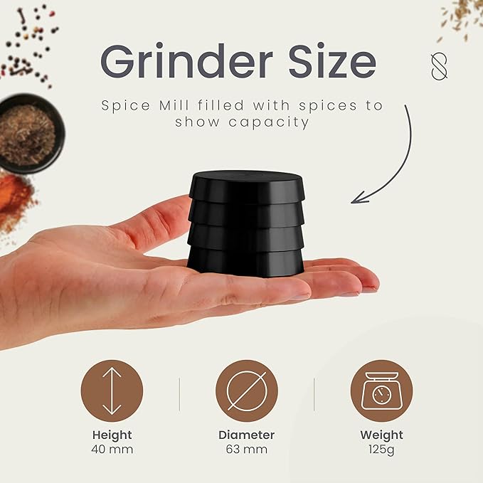 Session Goods 2.5” Herb Grinder - Black - Bloomnest