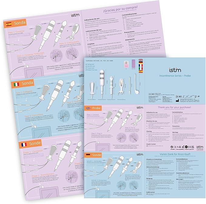 iStim Medical Probe for Pelvic Floor Electrical Muscle Stimulation, Incontinence Relief - Compatible with Incontinence EMS Machine iSTIM