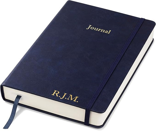 Wykeham's Executive 2026 Undated Daily Journal Planner – Customization Available (Personalized Royal Blue, 8.5"×5.5" - Undated) - Bloomnest
