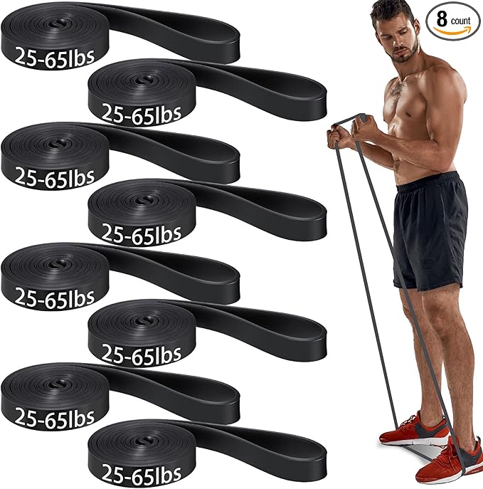 8 Pcs Resistance Bands Pull up Bands Pull up Assistance Bands Exercise Workout Bands for Working Out Muscle Training Physical Therapy Muscle Training Men and Women - Bloomnest