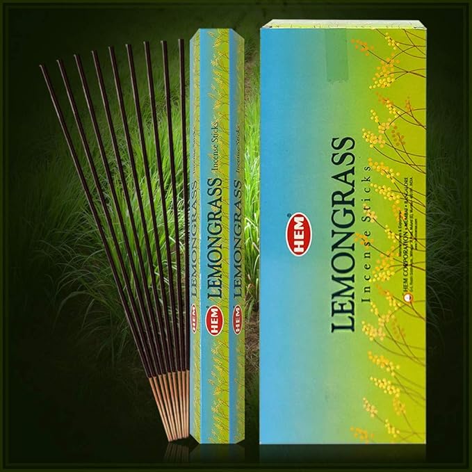 Lemongrass Incense Sticks and Incense Stick Holder Bundle Insence Insense Hem Incense Sticks TRUMIRI