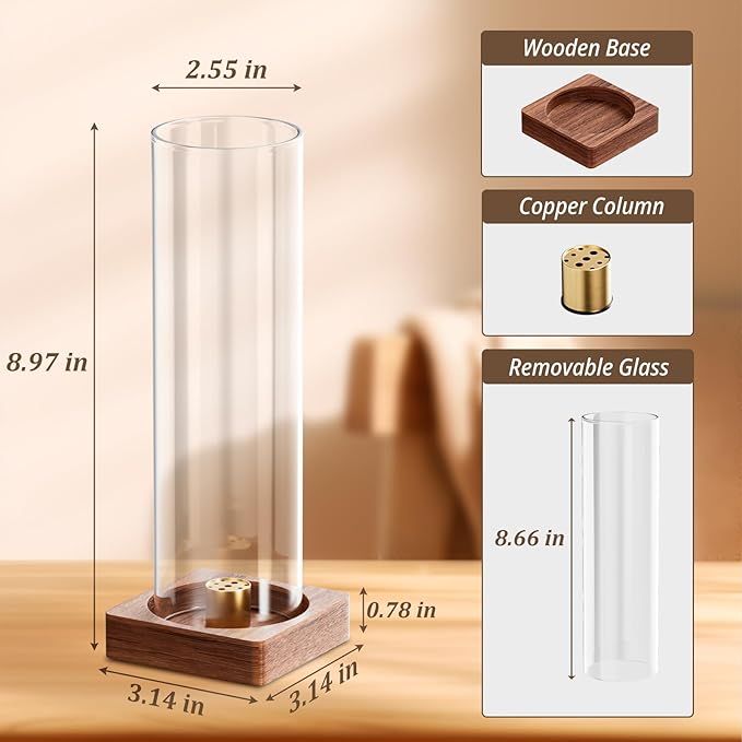 2 Pack Incense Holder for Sticks, Insence-Stick Holder Ash Catcher with Removable Glass, Anti-Ash Flying Mess-Free Incense Burner, Perfect for Meditation Yoga Relaxation, Home Decor - Bloomnest