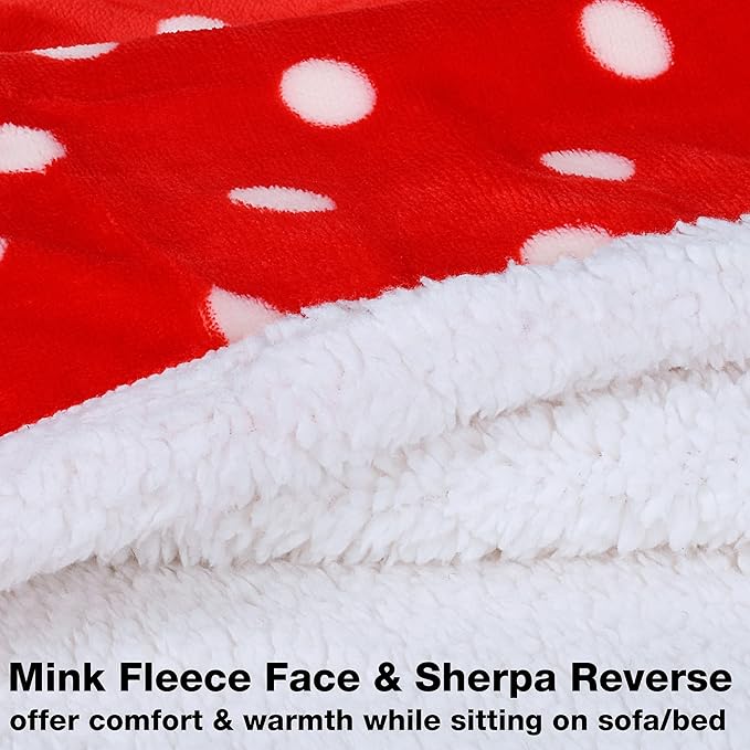 Tirrinia Sherpa Wearable Blanket With Sleeves, Full Body Throw Reading Wrap TV Blankets - Bloomnest
