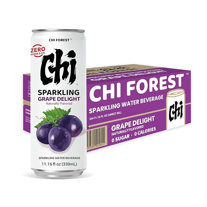 CHI FOREST Grape Delight sparkling water, 0 Sugar 0 Carolies, 11.16 fl oz* 24 - Bloomnest