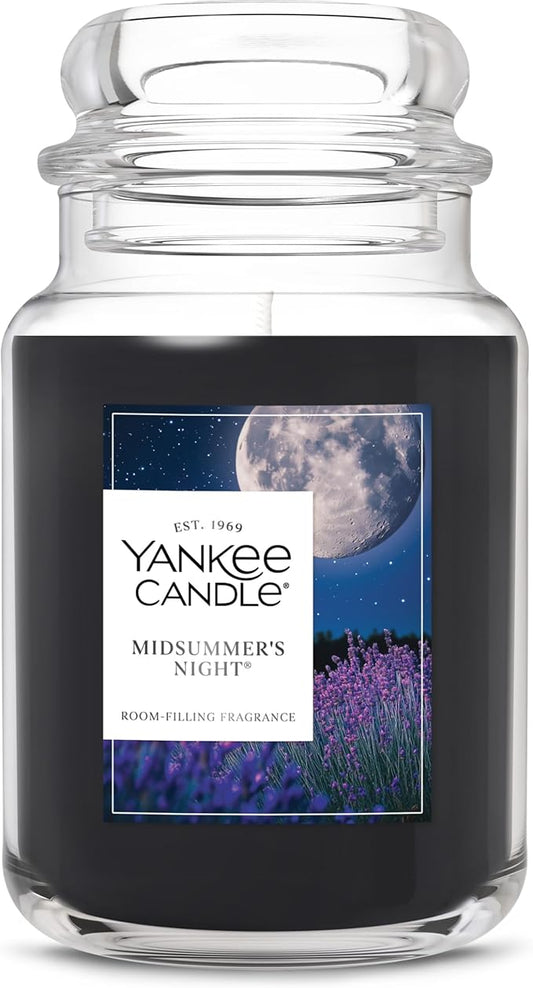 Yankee Candle Mid Summer's Night Scented Candle, 22oz Large Jar with up to 150 Hour Burn, Giftable - Bloomnest