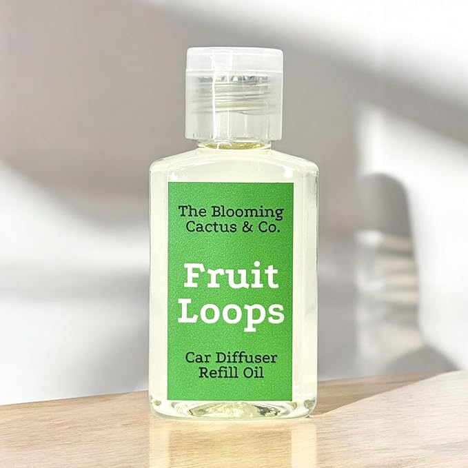 Car Air Freshener Hanging, Essential Oil Diffuser for Cars 1 OZ, Cute Car Accessories, C ar Air Freshener Refill, Long-Lasting Fragrance Refill, Car Diffuser Refill Made in USA | Fruit Loops - Bloomnest
