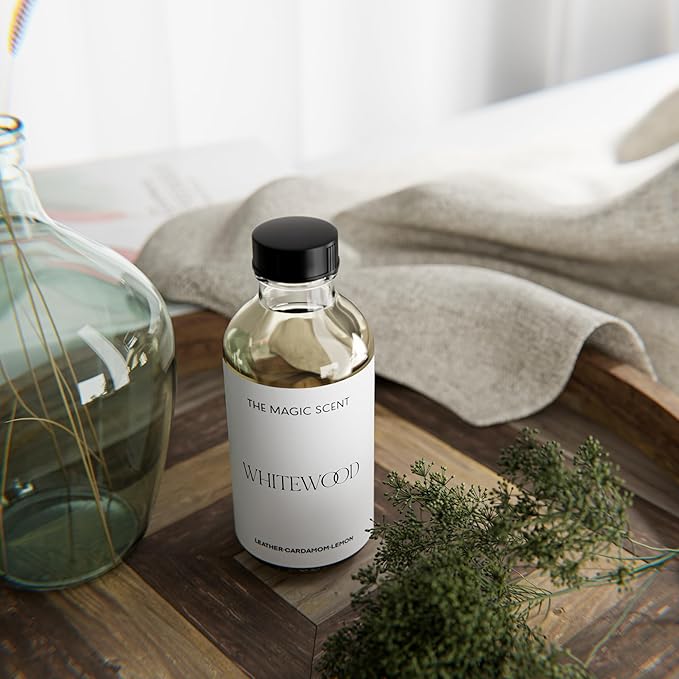The Magic Scent Whitewood Diffuser Oil - Hotel & Home Luxury Scents Inspired by 1 Hotel Miami, Compare to My Way Diffuser Oil Scents for Home, Designed for Use in All Diffusers - 8.5 fl oz, 250 mL - Bloomnest