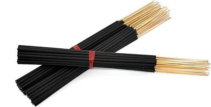 Black Coconut Exotic Incense Sticks Jumbo 19 Inch Long - Bulk 1 Bundle 27 to 30 Sticks - Natural 19" Extra Large with A Smooth Aroma That Burns for 3 to 4 Hours Each. - Bloomnest