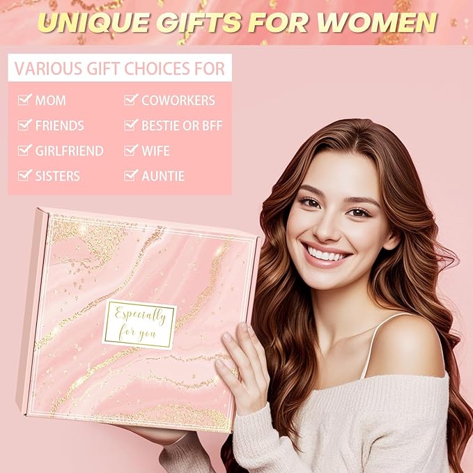 Valentines Day Gifts for Her Women Wife Mom Girlfriend Daughter, Relaxing Self Care Package Get Well Spa Gift Basket for Woman, Happy Birthday Gifts for Women Mom Grandma Best Friend Sister Her