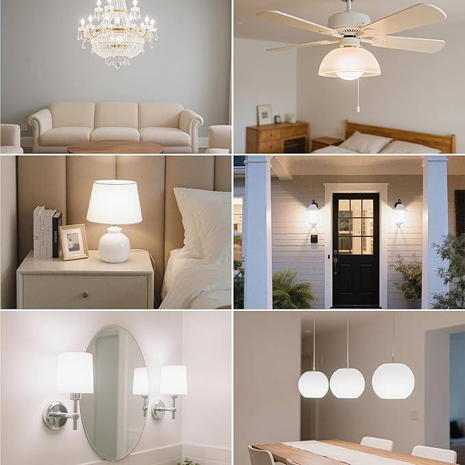 Dimmable E12 Led Bulbs 120W 150W Equivalent 12W Candelabra Light Bulbs, Cool White 6000K, AC120V 1000 Lumen for Chandelier Ceiling Fan,3 Pack - Bloomnest