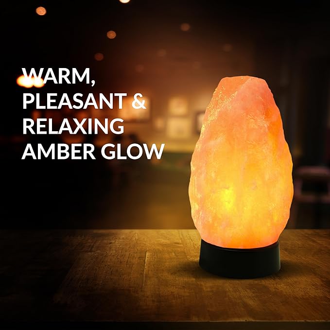 Himalayan Salt Lamp Multicolor with USB & Plastic Base – Hand-Carved Himalayan Salt Lamp for Home, Office, and Dorm Decor | LED Multicolor Salt Lamp for Relaxation, Ambiance, and Air Purification - Bloomnest
