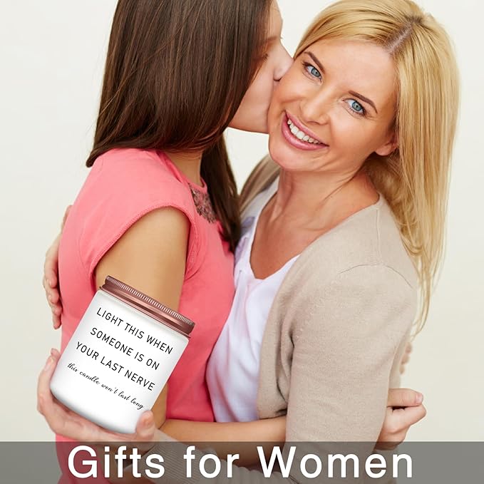Homsolver Gifts for Women, Best Friend Birthday Christmas Friendship Gifts for Women, Sister, Friend, Mom, Bestie, Her, BFF, Coworker, Unique Woman Gift, Funny Lavender Scented Candle Gift - Bloomnest