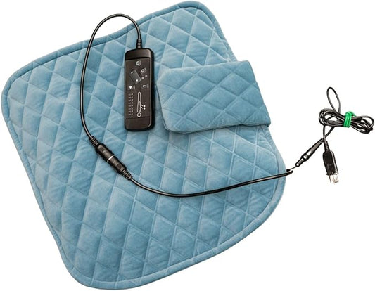 Relaxed Travelers' Bliss Massage Cushion - Massagers - Travel Essentials - Leg and Lower Back Pain Relief - Chair Leg & Back Massager - Custom Settings - Bloomnest