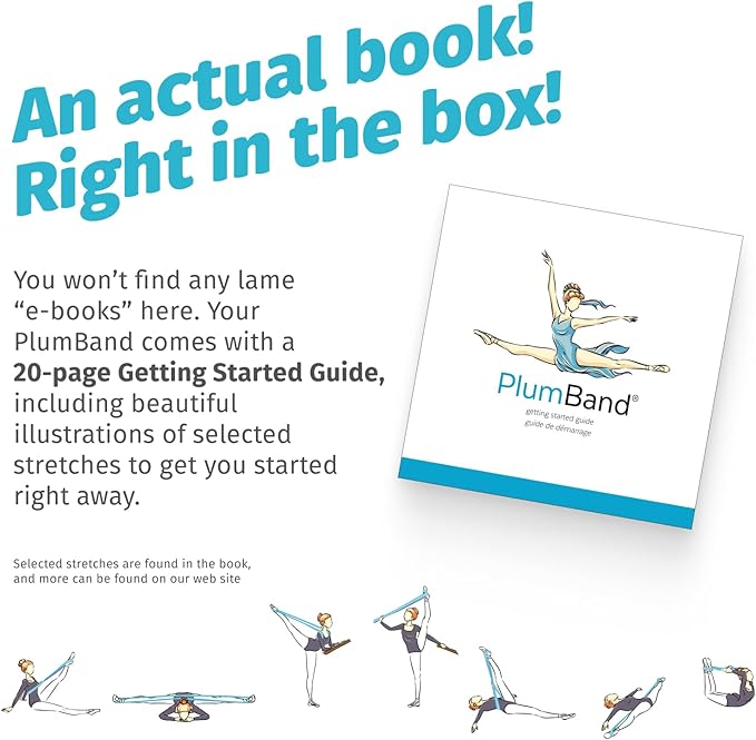 The PlumBand Stretch Band for Dance and Ballet – Premium Gift-Ready Package - Sizes for Kids & Adults – Improve Your Splits, Flexibility and Strength with Stretching - Bloomnest
