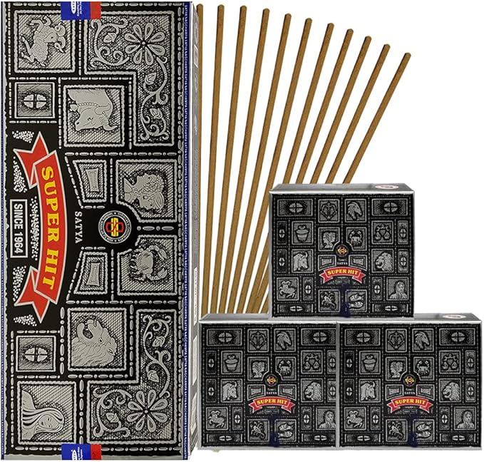 Super Hit Incense Sticks And Cones Variety Pack With Burner Holder Bundle From Satya Incense 100g Trumiri For Smudging And Aroma