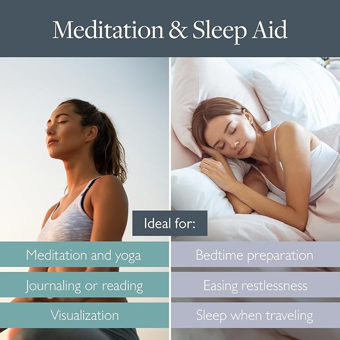 Scentered Aromatherapy Balm Stick Duo for Sleep & Meditation - Roll On Essential Oil Blends of Oud, Lavender, Ylang Ylang - Aromatherapy Gifts for Women - Sleep Well & Escape - Bloomnest