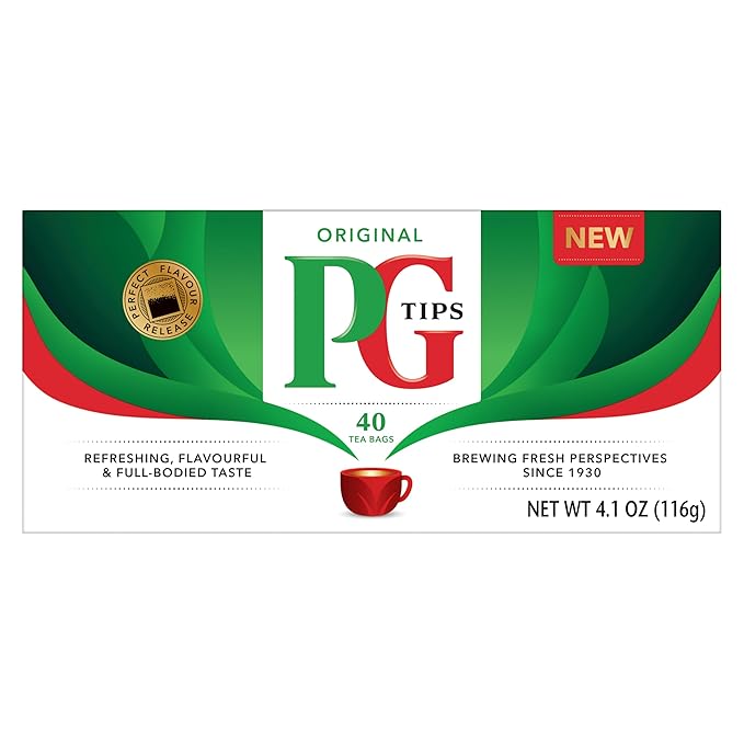 PG Tips Premium Black Tea For a Classic Caffeinated Beverage, Black Tea Bags, 240 Total Bags (40 Count - Pack of 6) - Bloomnest