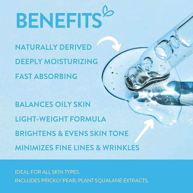 By Nature 2% Hyaluronic Acid Serum for Face & Neck – Deep Hydration Serum for Dry, Oily & Sensitive Skin – Lightweight Facial Serum, 1 fl oz - Bloomnest