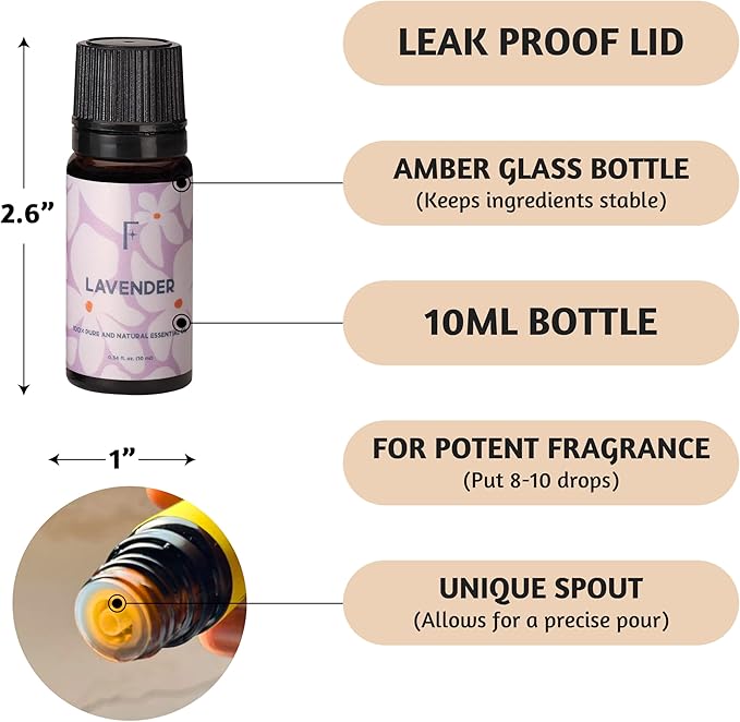 Folkulture Pure Essential Oils for Diffuser Oil | Jasmine & Lavender Essential Oils Set of 2 Fragrance Oil | Diffuser Scents for Home | Diffuser Essentials, Fragrance - Bloomnest