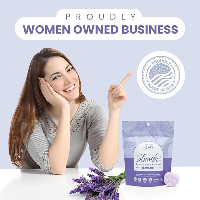 TLG Slumbers Shower Steamers Aromatherapy 7 Pack – USA Made with Extra Menthol, Lavender Essential Oil – Relaxing Shower Bombs for Sleep, Stress Relief & Spa – Gift for Men & Women - Bloomnest