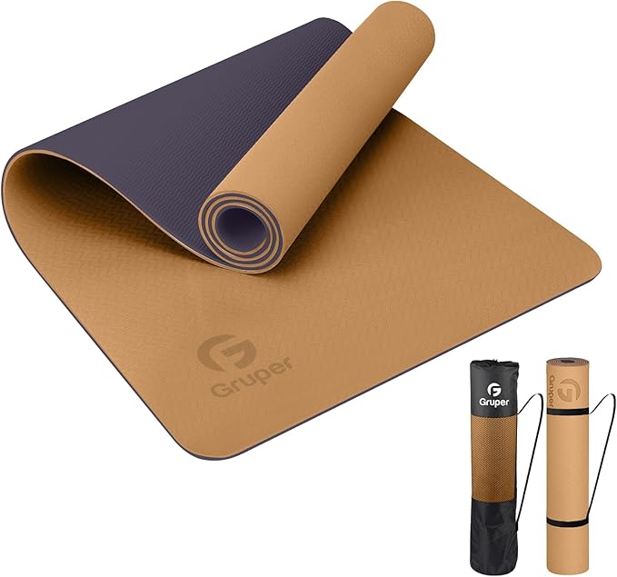 Yoga Mat Non Slip, Eco Friendly Fitness Exercise Mat with Carrying Strap,Pro Yoga Mats for Women,Workout Mats for Home, Pilates and Floor Exercises - Bloomnest