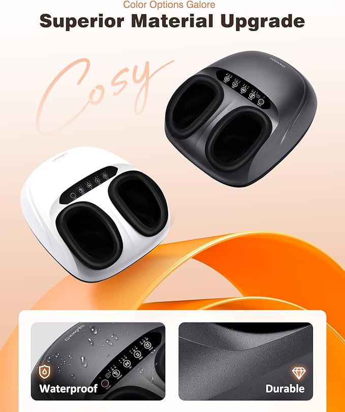 Shiatsu Foot Massager Machine with Heat & Remote, 2025 Upgraded Deep Kneading Feet Massager for Plantar Fasciitis & Neuropathy, 3 Heat Levels, Multi-Mode Massage, Auto-Off Timers, Gifts for Women Men - Bloomnest