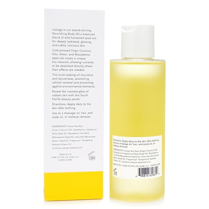 PURE FIJI Nourishing Exotic Coconut Body Oil, Pineapple (7.7 fl oz/230ml) - Bloomnest